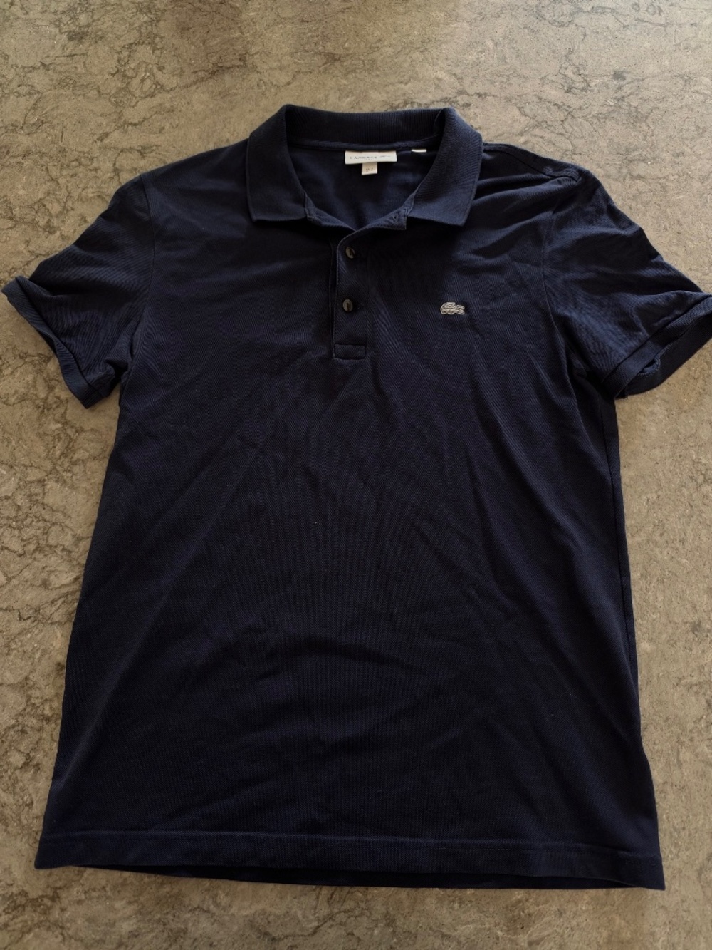 Lacoste Navy Polo Mens Medium Size 4
